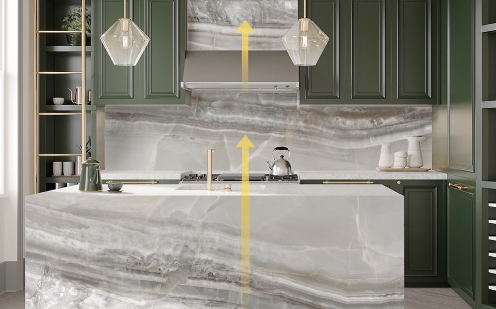 kitchen setting Irvine bioquartz